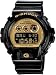 Black Plastic Resin G-Shock Gold Tone Digital Dial