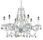 Crystorama Lighting 5026-AW-CL-MWP 6 Light Sutton Chandelier