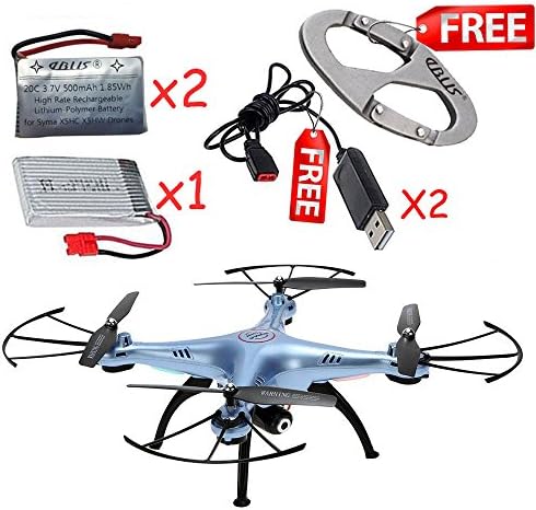 eBus® X5HW Syma RC Gyro Helicopter FPV 2.4Ghz Headless Wifi UFO Quadcopter RTF Hover Drones (Blue)