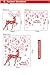 Red Elk PVC Composition Wall Stickers Vinyl Home Decor Reindeer Snowflake Xmas Wall Sticker DIY Removable Waterproof Easy Install for Kids' Room Living Room Bedroom Decal Mural Candy Bars