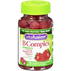 Vitafusion B Complex Gummy Vitamins for Adults, 70 gummies, Bottle (Pack of 3)