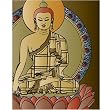 Meditating Buddha Wall Hanging - Aluminum Buddha Wall Panel