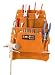 10 Pocket Heavy Duty Leather Contractors Tool Pouch / Nail Bag