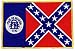 Georgia State Flag Embroidered Patch Iron-On GA Confederate Emblem