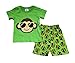 Baby House Little Boys' 1Set Short Sleeve+Shorts Pajama Green Monkey 6Mos-10Yrs