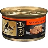 SHEBA Pate in Natural Juices Chicken Entree Canned Cat Food 3 Ounces (Pack of 24)