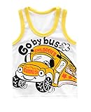 (コ-ランド) Co-land キッズ キャミソール タンクトップ 子供服 トップス tシャツ ベビー 赤ちゃん ジュニア アニマル図案 白 男の子 女の子 夏着 イエロー 120cm