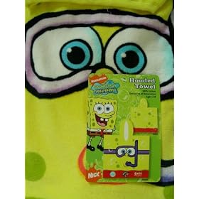 Spongebob Squarepants Bath Towel : Kid Hooded towel
