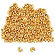 Real Gold TONE Crimp Bead Covers 3mm (144)