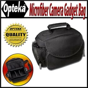 Opteka Microfiber Deluxe Photo Video Camera Gadget Bag for Canon, Nikon, Sony, Olympus,... by Opteka