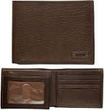 Fossil Mens Wallet - Chicago Traveler (Color: Brown)