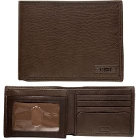 Fossil Mens Wallet - Chicago Traveler (Color: Brown)