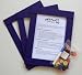 Kids Art Frames - Button Frames - Decorate Your Own Purple Lightweight Plastic Frames - Standard Size
