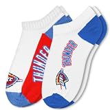 NBA Oklahoma City Thunder Mens Two Pack No Show Socks