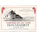 Chateau de la Tour Clos-Vougeot Grand Cru (Cote d'Or) Label Kitchen Towel, French oversize wine steward towel