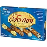 Ferrara Mini Cannoli Shells, 12-Count, 3 Ounce Boxes (Pack of 12)