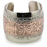 1928BoutiqueProminenceSilver-Tone&CopperCuffBracelet