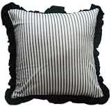 Black Ticking Pillow