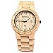 Bewell ZS - W086B Wood Men Watch Analog Quartz Movement Date Display(maple wood )