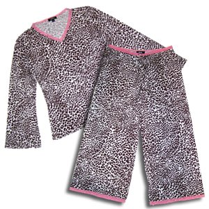 Buy Esme Cheetah or Leopard Long Sleeve Loungewear Set by Esme