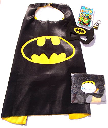 Superhero Cape and Mask Sets for Pretend Play, Dress Up, and Parties (Batman)