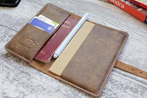 Leather Notebook - INCLUDED - Leather Organiser - Leather Moleskine Cover - Leather Passport Cover - Leather Travel Journal - Travel Wallet.