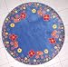 Kinderteppich Blumenhimmel 133 cm rund