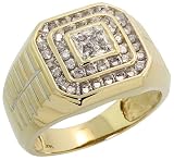 14K Gold Mens Ring, w/ 0.50 Carat Brilliant Cut Diamonds, 5/8 in. (16mm) wide , size 12 51fBE6ILp1L. SL160 14K Gold Mens Ring, w/ 0.50 Carat Brilliant Cut Diamonds, 5/8 in. (16mm) wide , size 12