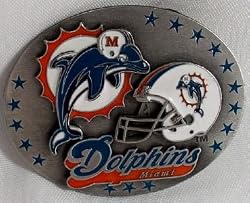 MIAMI DOLPHINS (LIMITED EDITION) NFL LICENSED FOOTBALL BUCKLE