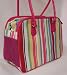 Designer Pet Carrier - Sassy Striped Pet Carrier - Pink with Stripes - Medium