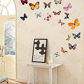 Butterflies - Wall Decals Stickers Appliques Home Decor