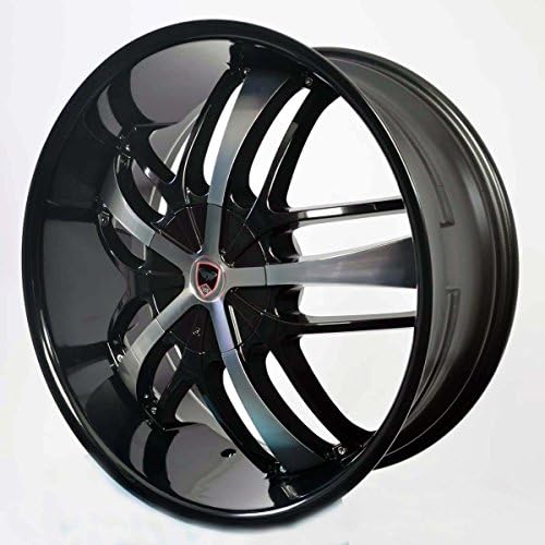 Set of 4 GWG Wheels 20 inch Black Machined SAVANTI Rims fits 5x115 DODGE CHARGER SRT 392 2015 - 2016