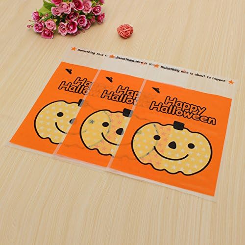 100pcs Outdoor Pumpkin Hanging Bags Gifts Candy Cookie Bags