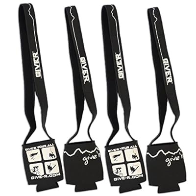 Give'r Hands Free Neck Coozie Beverage Insulator - 4 Pack
