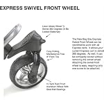 New! Bag Boy Golf Express Swivel Front Wheel