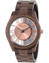 Kenneth Cole New York Womens KC4859 Transparency Brown IP Dial Bracelet Roman Numeral Watch