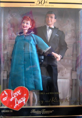 Barbie 50th Anniversary Lucy & Ricky Ricardo Dolls I Love Lucy Episode 50 - 50th Anniversary Timeless Treasures 2000