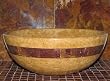 Inca Gold Marble Bathroom Sink with Multi Red Onyx Mosaic Inlay. Beautiful Product Every Low Prices