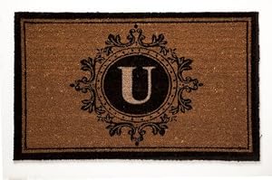 Imperial Monogram Coir Mat - U