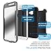 Grand Prime Case, Tekcoo® [TShell Series] [Ash Grey] Shock Absorbing [Built-in Screen Protector] Holster Locking Belt Clip Defender Heavy Duty Case Cover for Samsung Galaxy Grand Prime/Go Prime