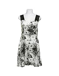 Chiffon/Polyester Princess Seams   Waistline Floral Print Polka Dot Print  Dress