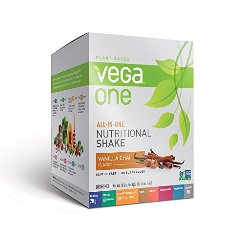 Vega One All-in-One Nutritional Shake, Vanilla Chai, 10 Count Vega One All-in-One Nutritional Shake, Vanilla Chai, 10 Count