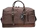 Iblue Oversized Canvas Trimng Travel Tote Luggage Duffels Handbag Leather #831
