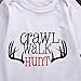 Baby Boys Crawl Walk Hunt Deer Horn Bodysuit and Pants Outfit with Hat