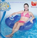Inflatable Floating Swimming Pool Flip Lounge Chair Blue New