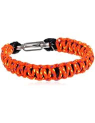Steve Madden Orange Macrame Friendship Bracelet, 7.5"