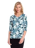 Blueberry Camiseta Manga Larga Defocus (Azul)