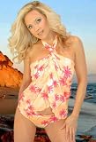 Jax Couture Island Palm Collection 4 Way Wrapping Coverup: Hawaiian Print