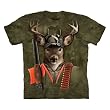 Hunter Buck Manimals T-shirt 100% Cotton Short Sleeve Shirt