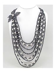 Fresh Water Pearl Necklace In Sterling Silver